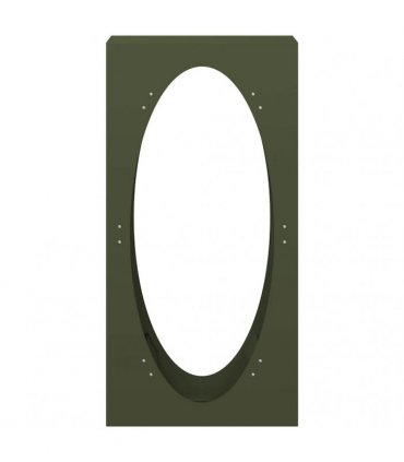 vidaXL Firewood Rack Olive Green 50x23x100 cm Cold-rolled steel
