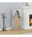 vidaXL Firewood Rack 50x23x100 cm Stainless Steel