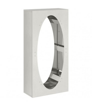 vidaXL Firewood Rack 50x23x100 cm Stainless Steel