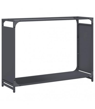 vidaXL Firewood Rack Anthracite 90x28x65 cm Cold-rolled steel — Size: 90 x 28 x 65 cm