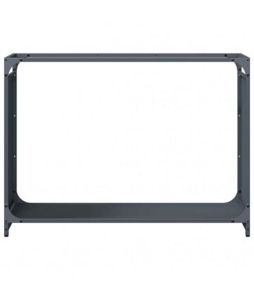 vidaXL Firewood Rack Anthracite 90x28x65 cm Cold-rolled steel — Size: 90 x 28 x 65 cm