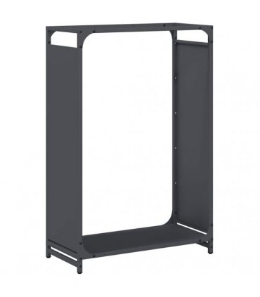 vidaXL Firewood Rack Anthracite 60x28x90 cm Cold-rolled steel — Size: 60 x 28 x 90 cm