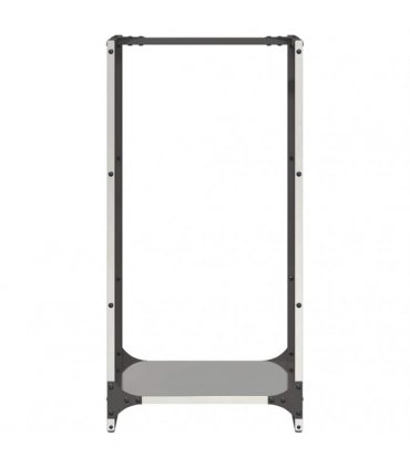 vidaXL Firewood Rack 40x30x80 cm Stainless Steel — Model: plain design