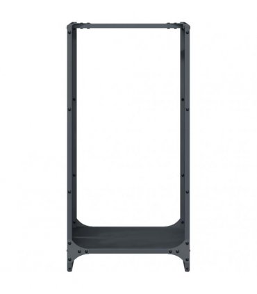 vidaXL Firewood Rack Anthracite 40x30x80 cm Cold-rolled steel — Model: tree pattern