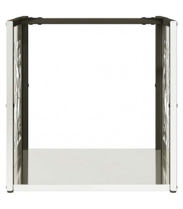 vidaXL Firewood Rack 40x40x40 cm Stainless Steel — Model: reindeer