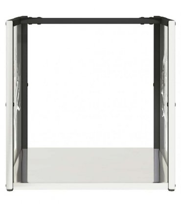 vidaXL Firewood Rack 40x40x40 cm Stainless Steel — Model: tree