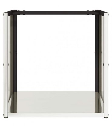 vidaXL Firewood Rack 40x40x40 cm Stainless Steel — Model: plain