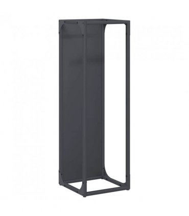 vidaXL Firewood Rack Anthracite 25x25x80 cm Cold-rolled steel — Size: 25 x 25 x 80 cm