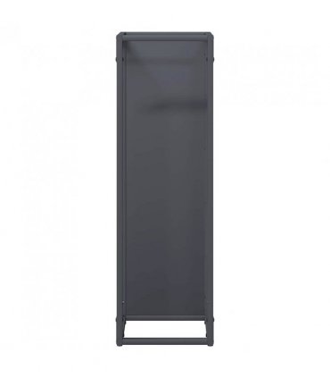 vidaXL Firewood Rack Anthracite 25x25x80 cm Cold-rolled steel — Size: 25 x 25 x 80 cm