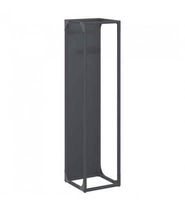 vidaXL Firewood Rack Anthracite 25x25x100 cm Cold-rolled steel — Size: 25 x 25 x 100 cm