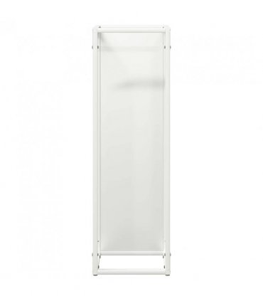 vidaXL Firewood Rack White 25x25x80 cm Cold-rolled steel — Size: 25 x 25 x 80 cm