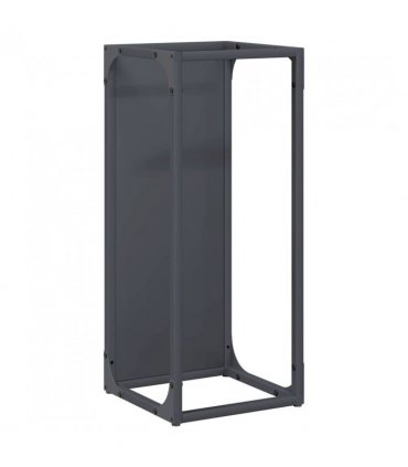 vidaXL Firewood Rack Anthracite 25x25x60 cm Cold-rolled steel — Size: 25 x 25 x 60 cm