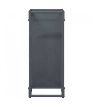 vidaXL Firewood Rack Anthracite 25x25x60 cm Cold-rolled steel — Size: 25 x 25 x 60 cm