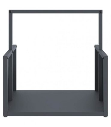 vidaXL Firewood Rack Anthracite 40x40x40 cm Cold-rolled steel