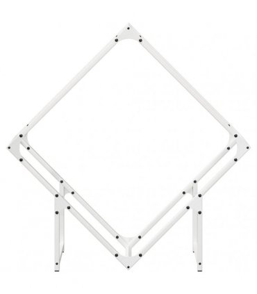 vidaXL Firewood Rack White 80x25x80 cm Cold-rolled steel — Size: 80 x 25 x 80 cm