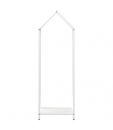 vidaXL Firewood Rack White 40x25x120 cm Cold-rolled steel — Size: 40 x 25 x 120 cm