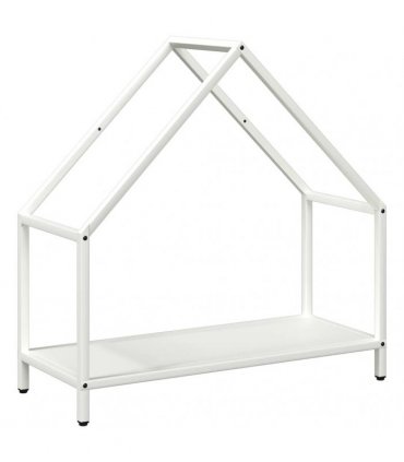vidaXL Firewood Rack White 60x25x60 cm Cold-rolled steel — Size: 60 x 25 x 60 cm — V0672061107