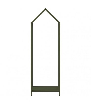 vidaXL Firewood Rack Olive Green 40x25x120 cm Cold-rolled steel — Size: 40 x 25 x 120 cm