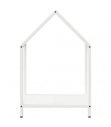vidaXL Firewood Rack White 40x25x60 cm Cold-rolled steel — Size: 40 x 25 x 60 cm