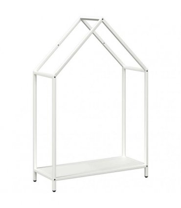 vidaXL Firewood Rack White 60x25x90 cm Cold-rolled steel — Size: 60 x 25 x 90 cm