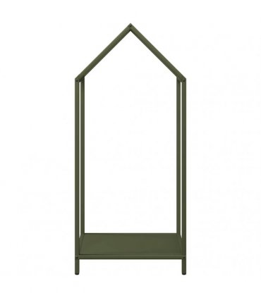 vidaXL Firewood Rack Olive Green 40x25x90 cm Cold-rolled steel — Size: 40 x 25 x 90 cm