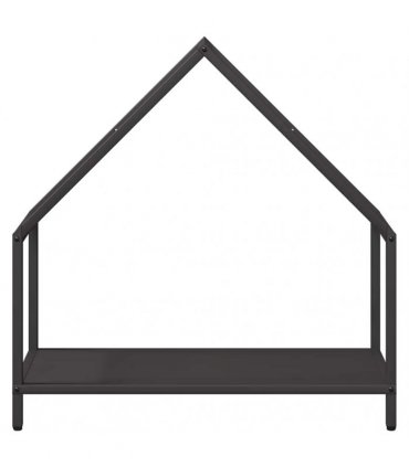 vidaXL Firewood Rack Black 60x25x60 cm Cold-rolled steel — Size: 60 x 25 x 60 cm