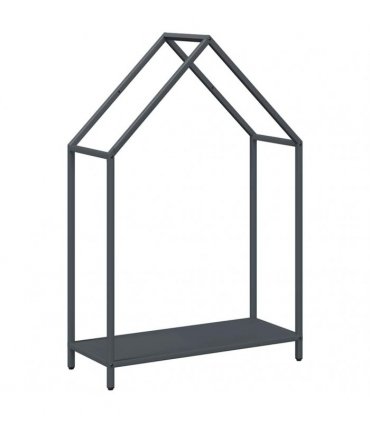 vidaXL Firewood Rack Anthracite 60x25x90 cm Cold-rolled steel — Size: 60 x 25 x 90 cm