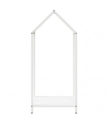 vidaXL Firewood Rack White 40x25x90 cm Cold-rolled steel — Size: 40 x 25 x 90 cm