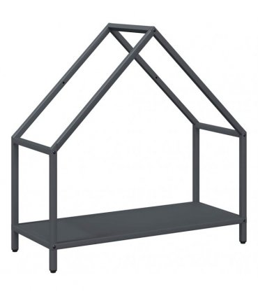 vidaXL Firewood Rack Anthracite 60x25x60 cm Cold-rolled steel — Size: 60 x 25 x 60 cm