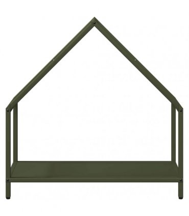vidaXL Firewood Rack Olive Green 60x25x60 cm Cold-rolled steel — Size: 60 x 25 x 60 cm