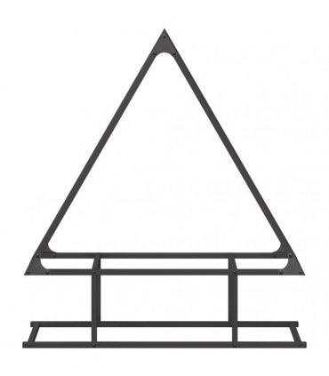 vidaXL Firewood Rack Black 80x25x90 cm Cold-rolled steel — Size: 80 x 25 x 90 cm