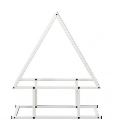vidaXL Firewood Rack White 50x25x60 cm Cold-rolled steel — Size: 50 x 25 x 60 cm