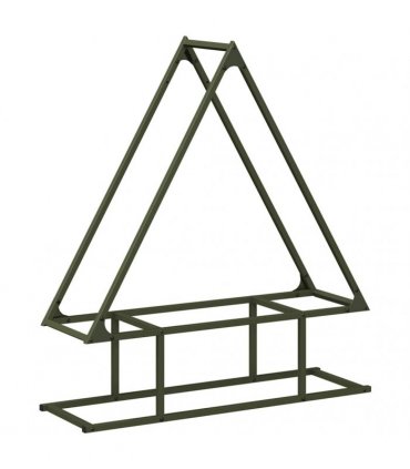 vidaXL Firewood Rack Olive Green 80x25x90 cm Cold-rolled steel — Size: 80 x 25 x 90 cm