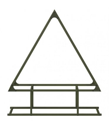 vidaXL Firewood Rack Olive Green 80x25x90 cm Cold-rolled steel — Size: 80 x 25 x 90 cm
