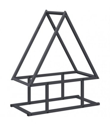 vidaXL Firewood Rack Anthracite 50x25x60 cm Cold-rolled steel — Size: 50 x 25 x 60 cm