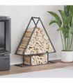 vidaXL Firewood Rack Anthracite 80x25x90 cm Cold-rolled steel — Size: 80 x 25 x 90 cm