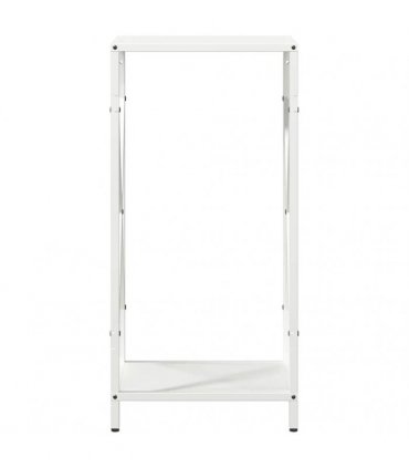 vidaXL Firewood Rack White 34x25x70 cm Cold-rolled steel — Size: 34 x 25 x 70 cm