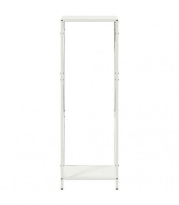 vidaXL Firewood Rack White 34x25x100 cm Cold-rolled steel — Size: 34 x 25 x 100 cm