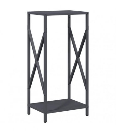 vidaXL Firewood Rack Anthracite 34x25x70 cm Cold-rolled steel — Size: 34 x 25 x 70 cm