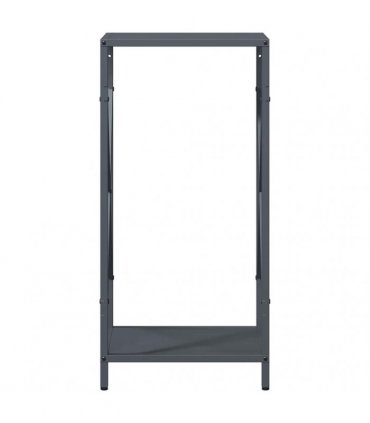 vidaXL Firewood Rack Anthracite 34x25x70 cm Cold-rolled steel — Size: 34 x 25 x 70 cm
