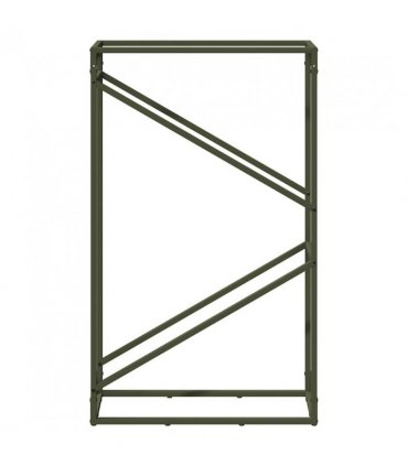 vidaXL Firewood Rack Olive Green 60x25x100 cm Cold-rolled steel — Size: 60 x 25 x 100 cm
