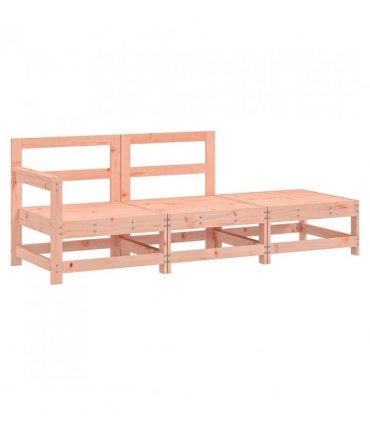 vidaXL 3 Piece Garden Lounge Set Solid Wood Douglas — Colour: Douglas wood