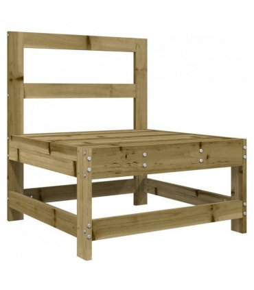 vidaXL 4 Piece Garden Lounge Set Impregnated Wood Pine — Colour: Impregnated pinewood