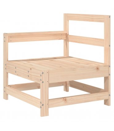 vidaXL 3 Piece Garden Lounge Set Solid Wood Pine — Colour: Untreated pinewood