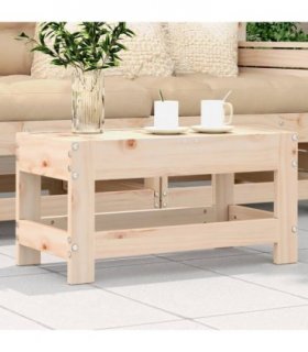 vidaXL Garden Footstool 62x30x32 cm Solid Wood Pine — Colour: untreated pinewood, Model: low footstool
