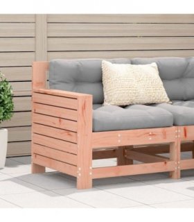 vidaXL Garden Sofa | Solid Douglas wood | 69x62x70.5 cm | Modular | Garden — Colour: untreated douglas wood, Model: corner sofa