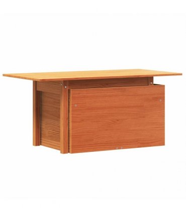 vidaXL Garden Table Wax Brown 100x50x75 cm Solid Wood Pine — Colour: brown pinewood