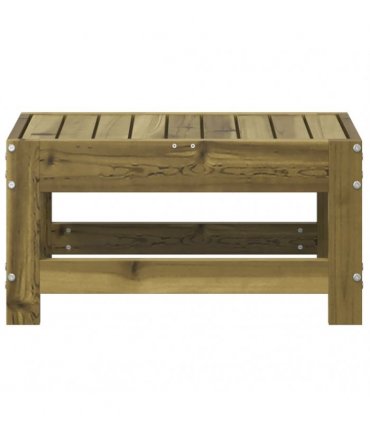 vidaXL Garden Footstool 62x30x32 cm Impregnated Wood Pine — Colour: untreated impregnated pinewood, Model: low footstool