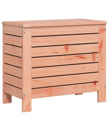 vidaXL Garden Footstool | Natural Wood | Solid Douglas Wood — Colour: untreated douglas wood, Model: tall footstool with storage