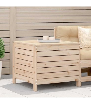 vidaXL Garden Footstool | Natural Pine | Solid Pine Wood | Standard | Modula — Colour: untreated pinewood, Model: tall footstool